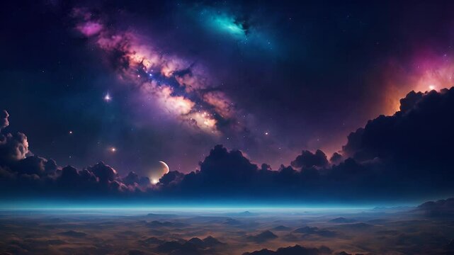 Explore new planets in parallel universes, travel between stars, and witness the beauty of northern lights in a fantasy landscape that captures the mystery and wonder of cosmic exploration.