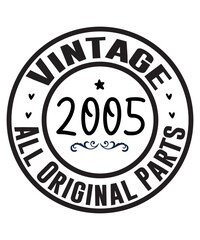 Vintage SVG, Vintage SVG Bundle, Vintage SVG cut File, Vintage SVG T-Shirt, Vintage 2003 Birthday Parts Svg, Birthday Cut File Cricut, Vintage Designs, Svg, Jpg, Pdf, Dxf, Png, Vintage Bundle