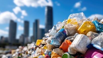 Engineer developing sustainable solutions for waste management in cities