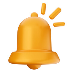 3d notification bell icon