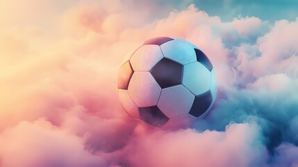 Fototapeta premium A weathered soccer ball