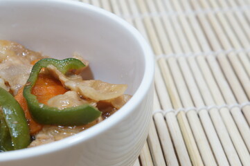 家庭的で素朴な野菜炒め