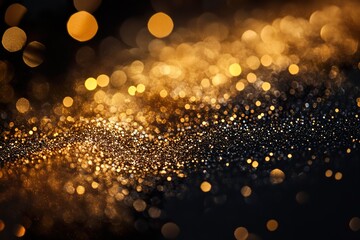 Sparkling Gold Glitter with Abstract Background Effect