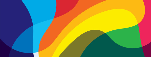 Abstract rainbow fluid liquid wavy background vector design. Wallpaper for banner, magazine, social media, creative album, art cover editable layout illustration template.	
