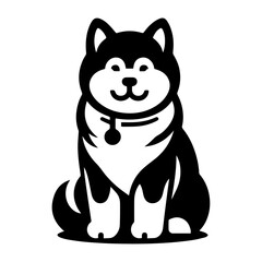 Akita vector icon 