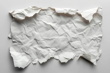White Paper with Ripped and Torn Edges