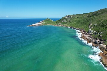 A view of Praia Mole, Mole beach, beachsin Florianopolis, Brazil