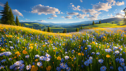 field of wild flowers