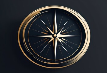 minimalist travel logo featuring streamlined compass motif clean lines modern design elements, icon, symbol, navigation, aesthetic, branding, simplicity