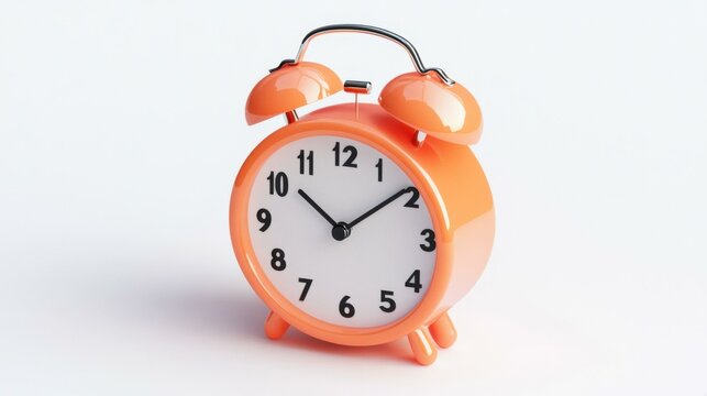 Vibrant Orange Alarm Clock: A Stylish Addition to Your Morning Routine