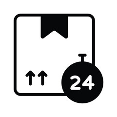 An icon design of delivery time, logistics delivery vector design