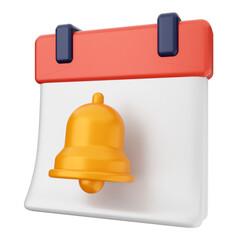 3d notification bell icon