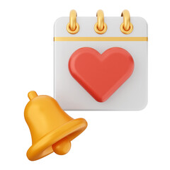 3d notification bell icon