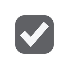 Check Mark Button symbol vector