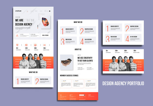Website Landing Page Design Layout