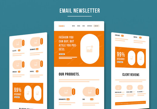 Wireframe Landing Layout