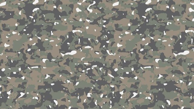 Military pixel flecktarn camouflage illustration seamless pattern urban city camo square texture banner illustration wallpaper animation