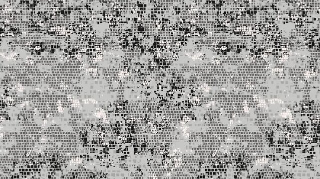 Military pixel flecktarn camouflage illustration seamless pattern urban city camo square texture banner illustration wallpaper animation