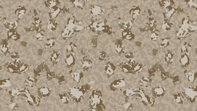 Military pixel flecktarn camouflage illustration seamless pattern arid desert camo square texture banner illustration wallpaper animation