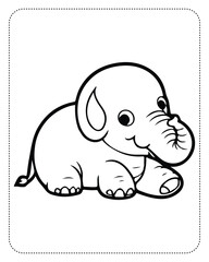 Animal Coloring Book page for kids.