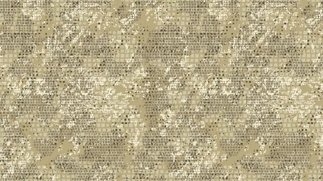 Military pixel flecktarn camouflage illustration seamless pattern arid desert camo square texture banner illustration wallpaper animation