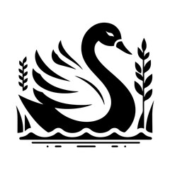 Swan vector icon