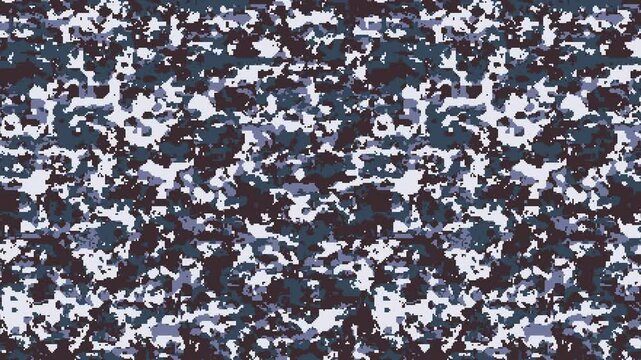 Military pixel flecktarn camouflage blue sea grey navy naval camo texture pattern horizontal banner illustration wallpaper