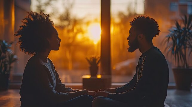 A couple working through a difficult period in their relationship