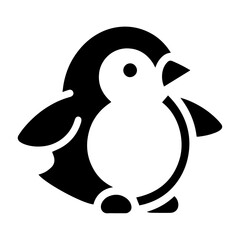 Penguin icon vector 