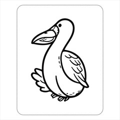 Animal Coloring Book page for kids.