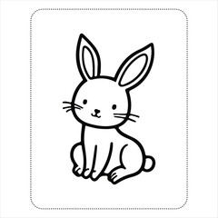 Animal Coloring Book page for kids.