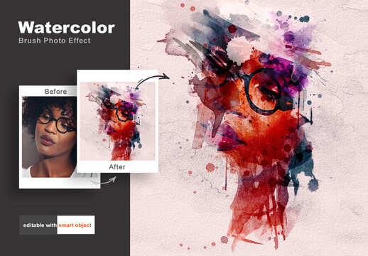 Watercolor Brush Photo Effect