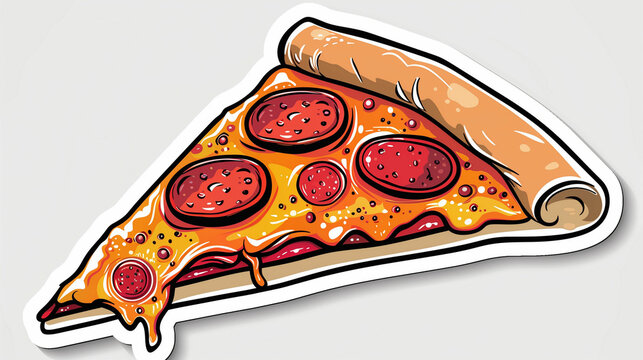 A delicious slice of pepperoni pizza with melted cheese