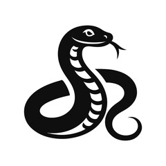 Snake Animal silhouette vector. 