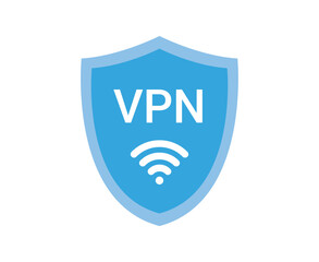 VPN shield icon concept. sign Vector wifi element