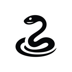 Snake Animal silhouette vector. 