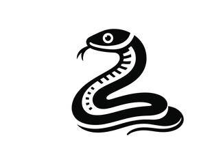 Snake Animal silhouette vector. 