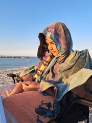 ragazzo al mare