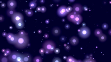 Colorful abstract stars and lights creating a dreamy cosmic background