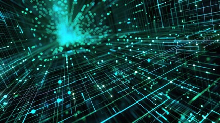 Abstract Grid Surface Background: Science and Technology Concept