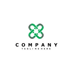 A simple and unique logo for a business logo design with a combination of green and black