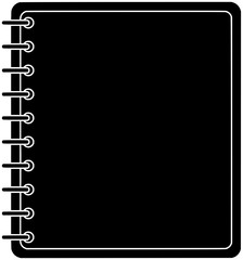 note illustration paper silhouette reminder logo notebook icon write outline notepad list pen message office memo pencil document diary shape empty work hand for vector graphic background