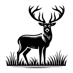 Deer icon vector illustration.