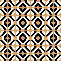 Luxury retro geometric elements pattern background.