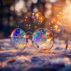 glasses that reflect emotions through colors 