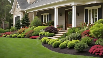 Keep the lawn, plants, and garden well-maintained and vibrant.