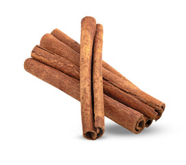 Cinnamon sticks isolated on transparent png