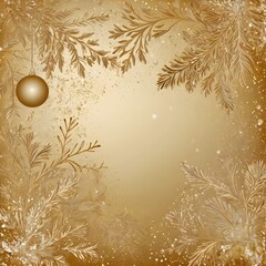Christmas decorative golden vintage background -2
