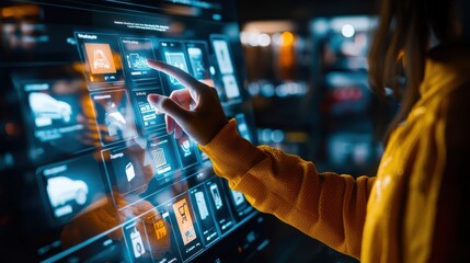 A customer receiving personalized product recommendations from an AI assistant while browsing an e-commerce website, with the interface displaying dynamic suggestions and real-time updates.