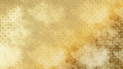 金色の和柄模様・背景